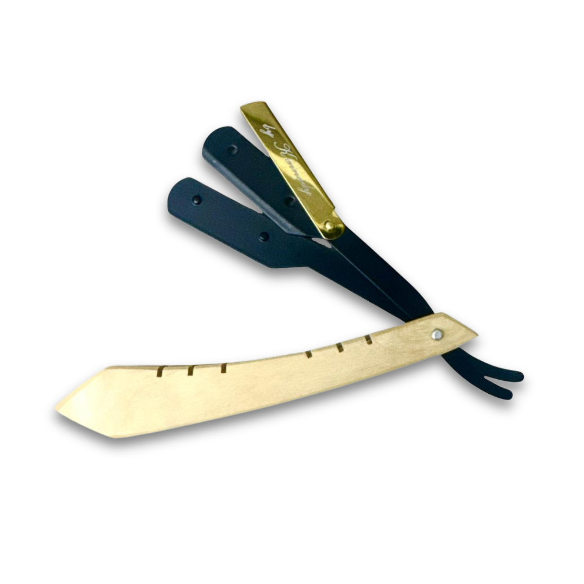 BKBShavette - Butterfly Style Barber Razors with Premium Wood Handle
