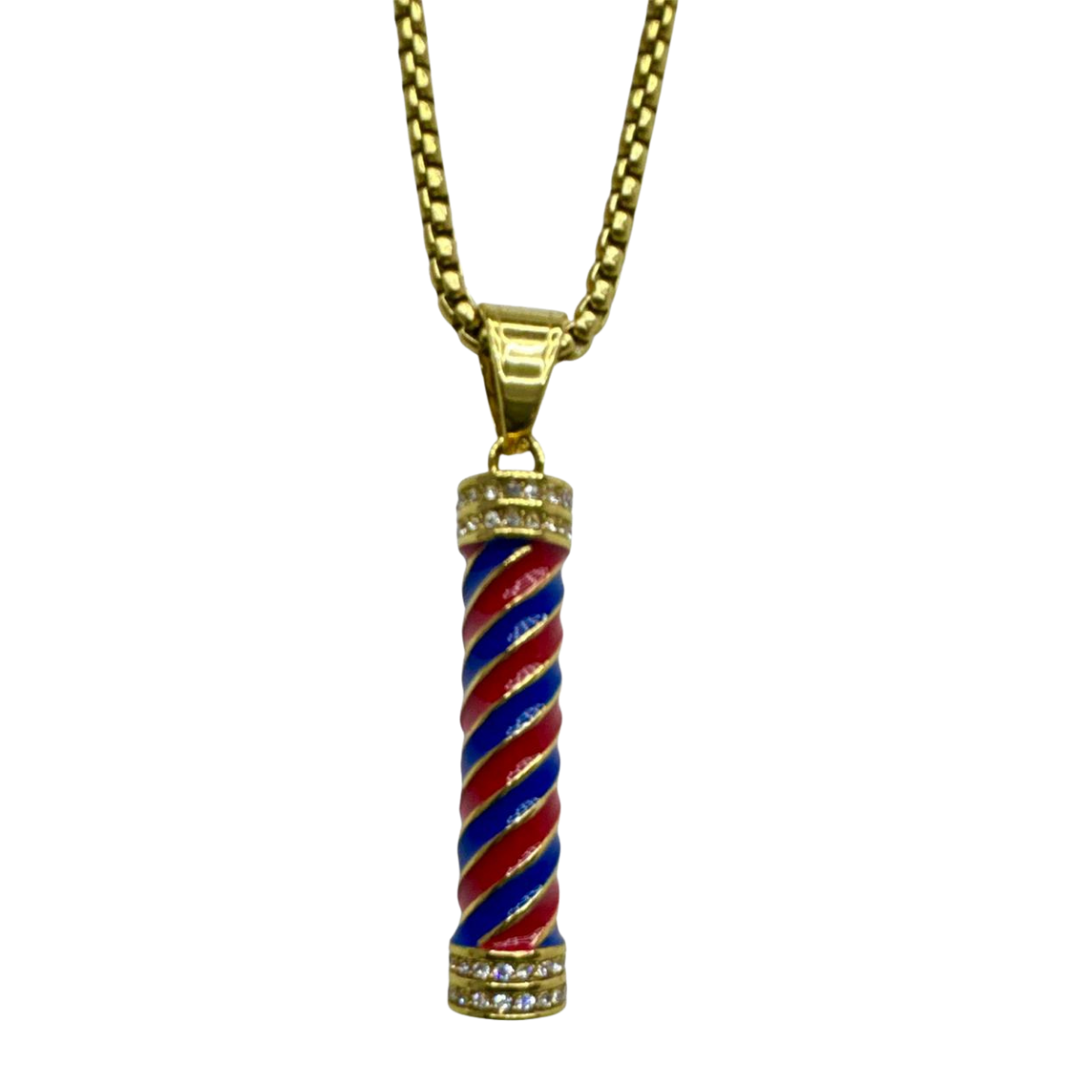 BKBCollar - Barber Pole Chain – Gold Classic Edition