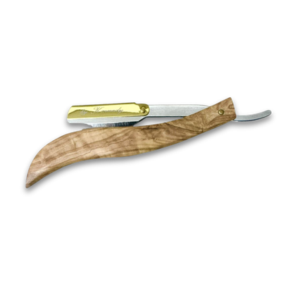 BKBShavette - Butterfly Style Barber Razors with Premium Wood Handle