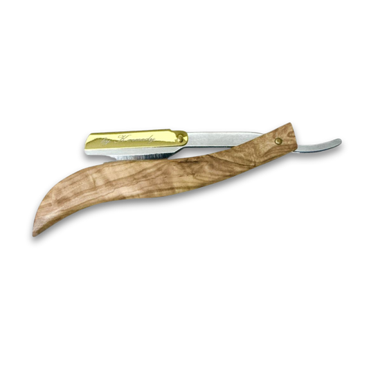 BKBShavette - Butterfly Style Barber Razors with Premium Wood Handle