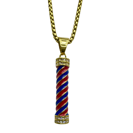 BKBCollar - Barber Pole Chain – Gold Classic Edition